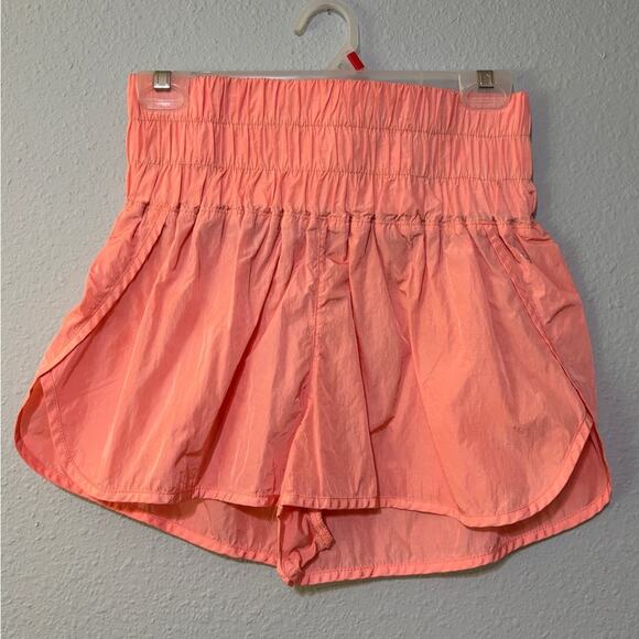 Free People Movement The Way Home Shorts Papaya Punch Coral S/XS - Picture 2 of 4